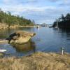 #8 - Patos Island | Due-North of Orcas Island. 2 buoys, toilets, campsites, only anchorage is in Active Cove, can get rough because of the straits. Very popular destination.
